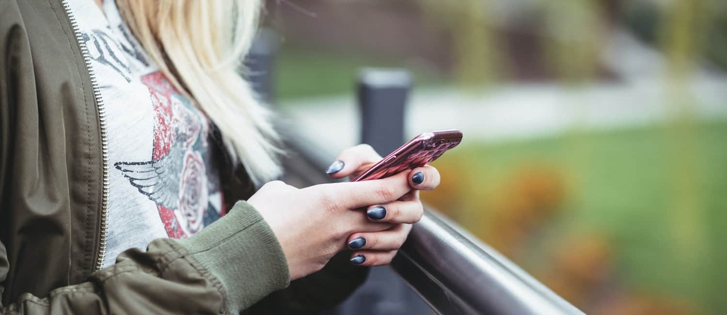 woman on phone