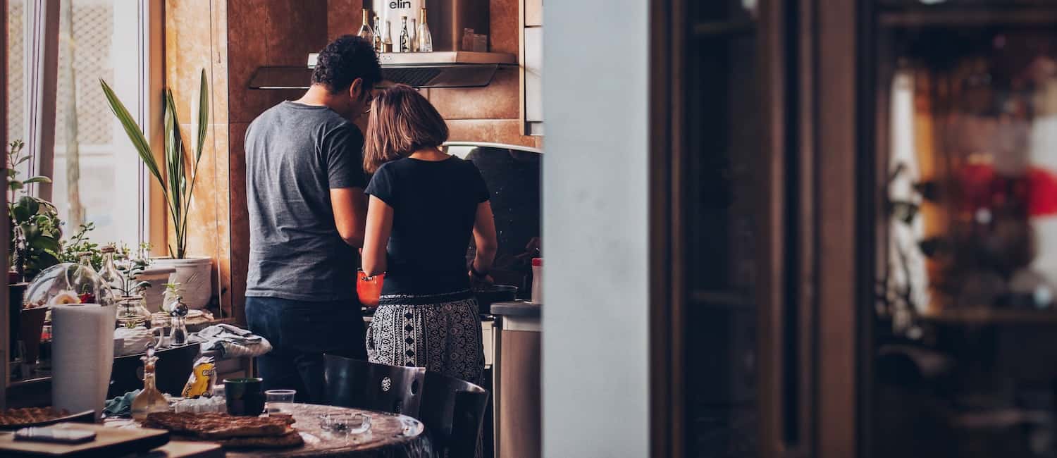 couple cooking