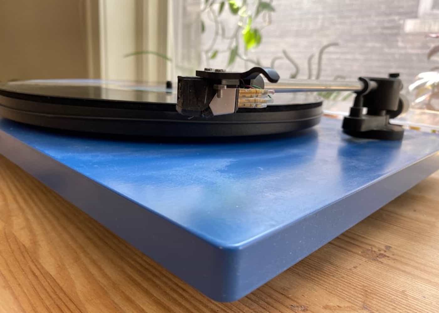 record player setup