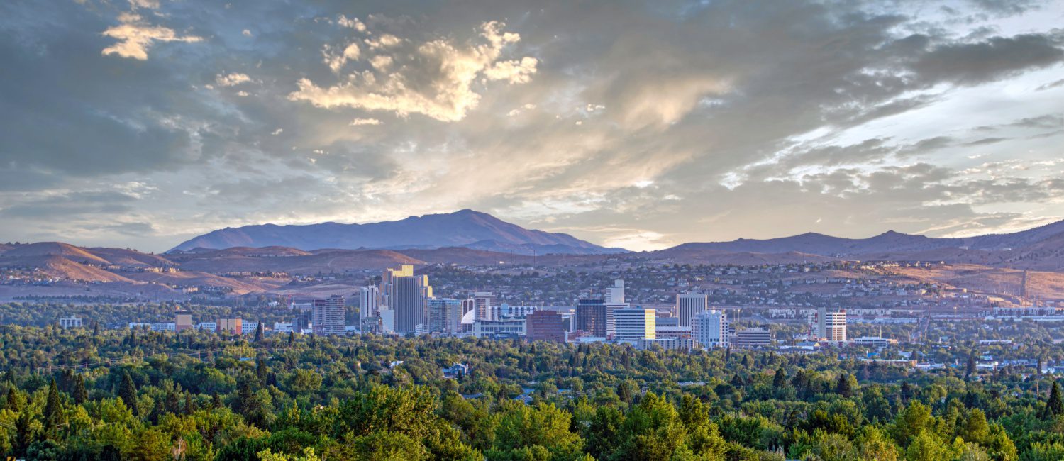 Overcast evening in one of the cheapest places to live in Nevada