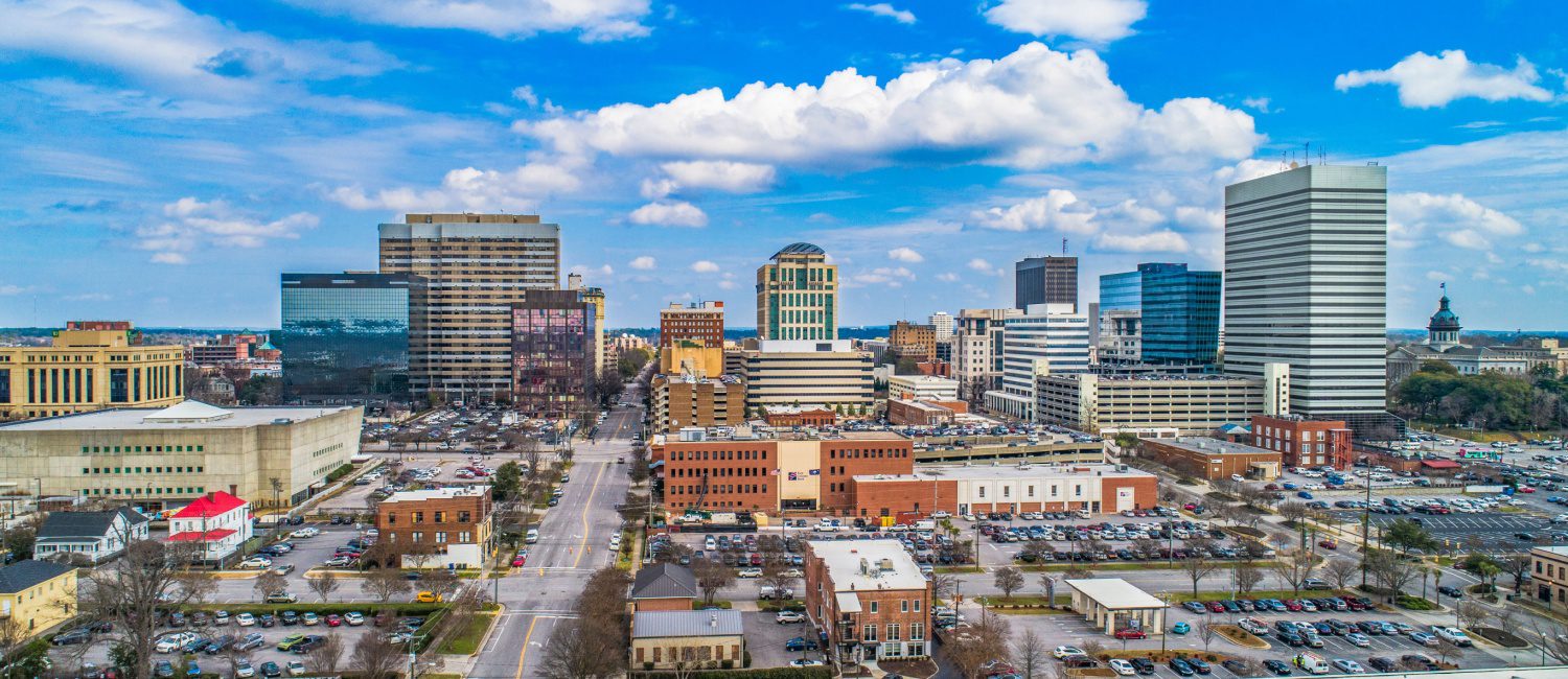 Drone view of Columbia, a South Carolina city full of pros and cons