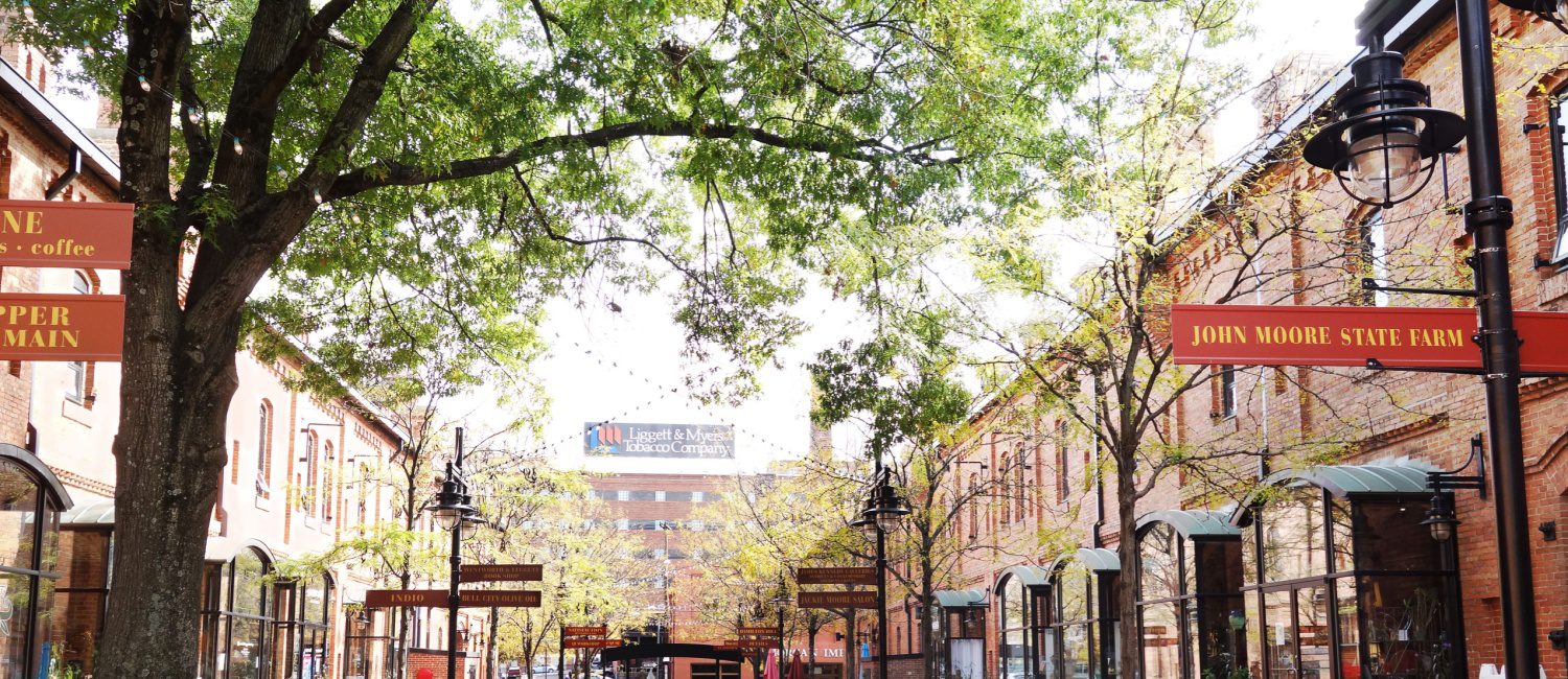 A sunny day in downtown Durham, a North Carolina town filled with pros and cons