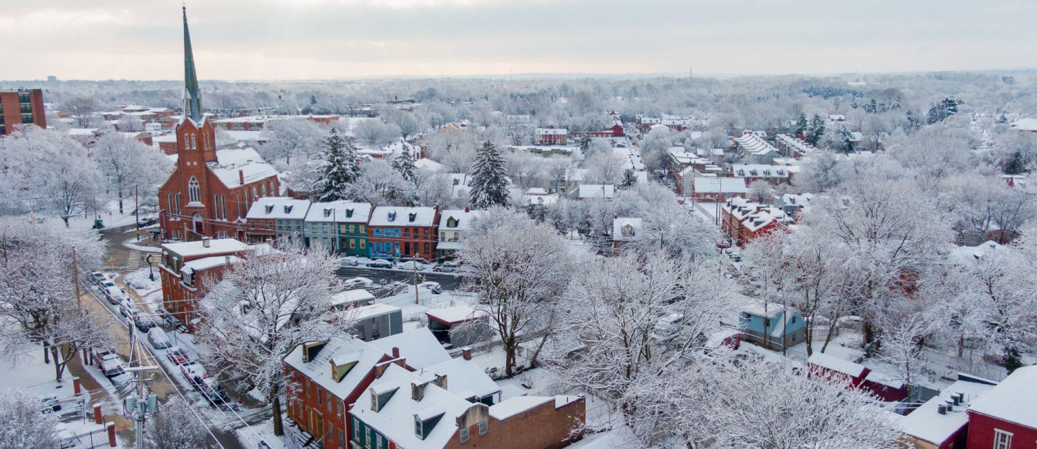 Beautiful Drone view making it easy to see why people love living in Lancaster, Pennsylvania
