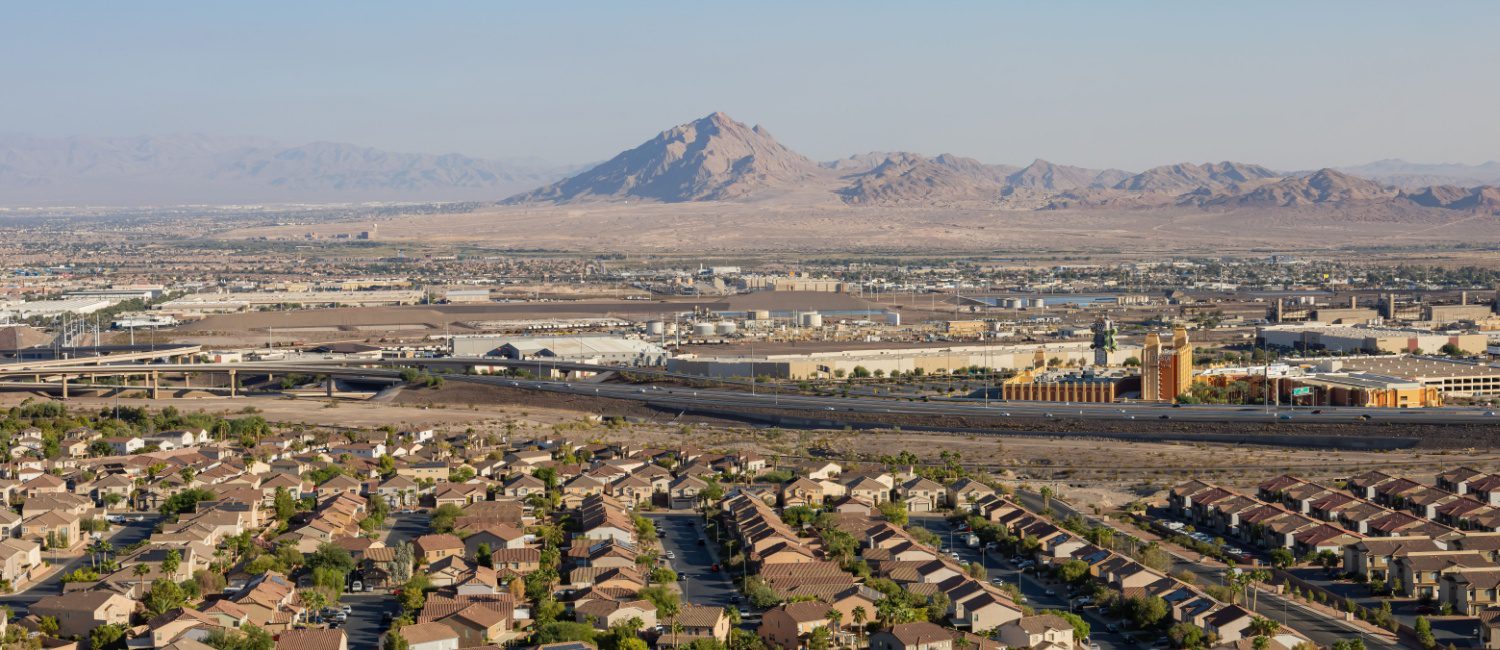 Drone view of Henderson, a Nevada city full of pros and cons
