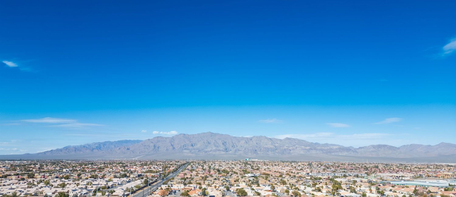 Stunning mountain view in North Las Vegas, a Nevada city full of pros and cons