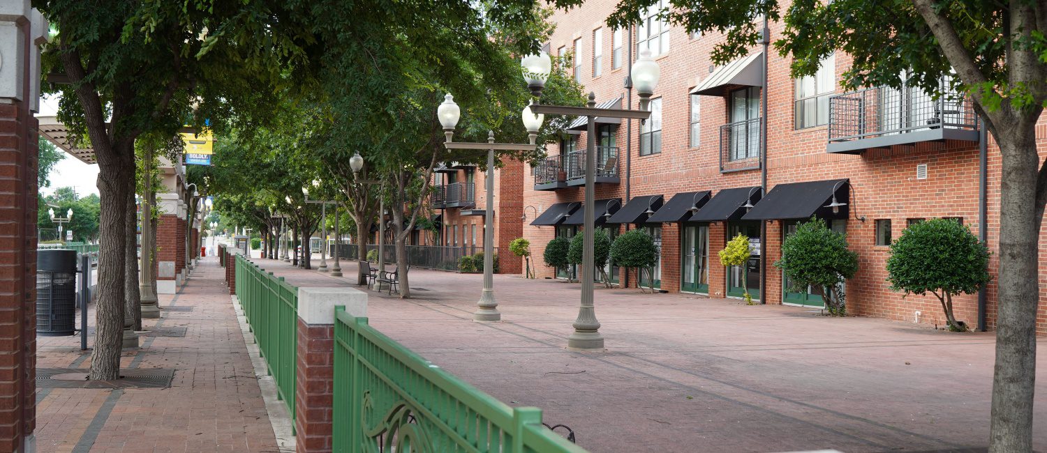 A sunny day in downtown Plano, a Texas city full of pros and cons