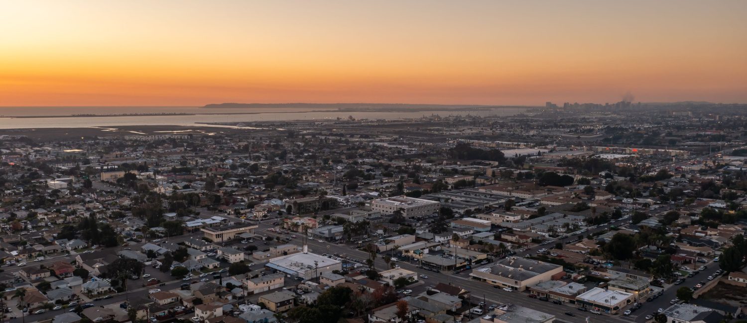 Sunset in Chula Vista, a California city full of pros and cons